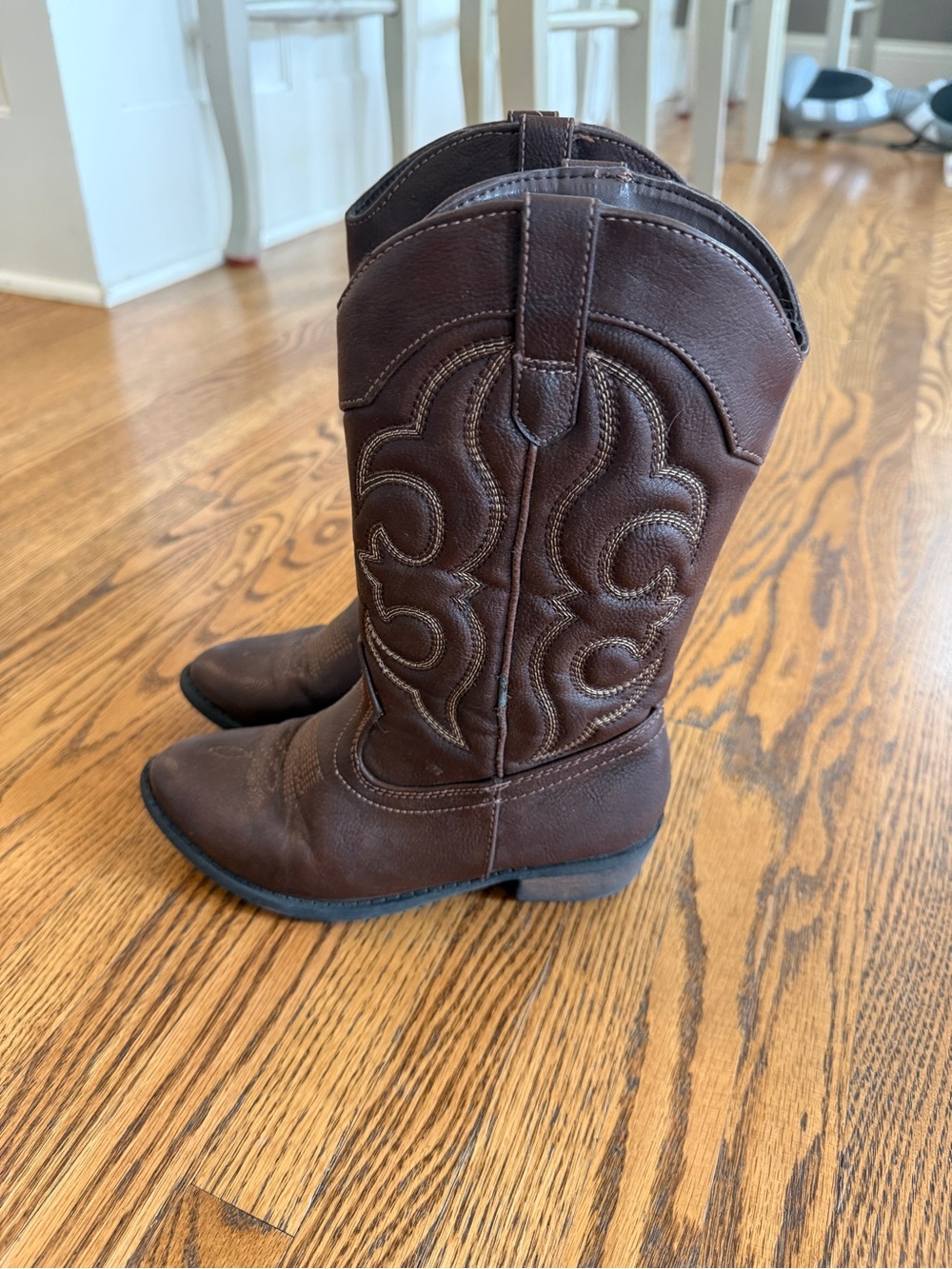 Kids Brown Western Cowboy Boots